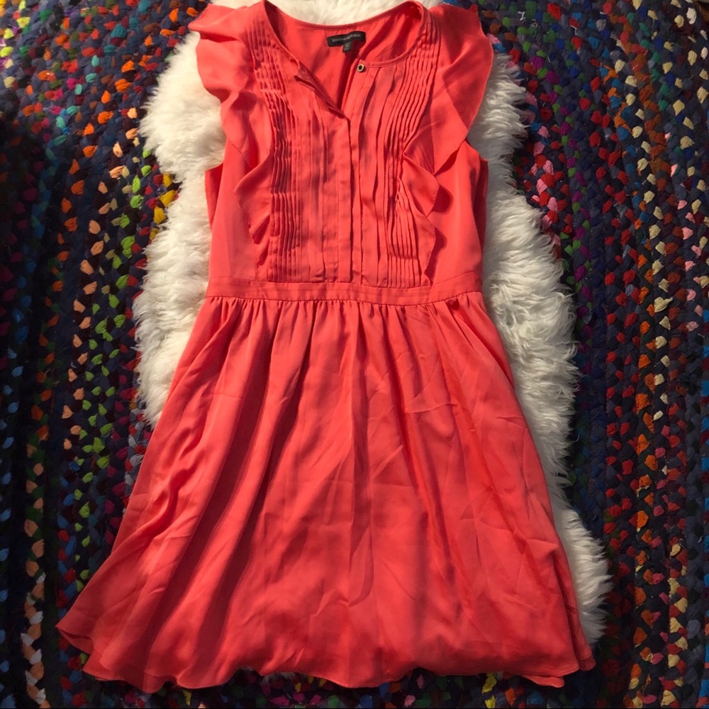 Banana Republic Coral button front dress